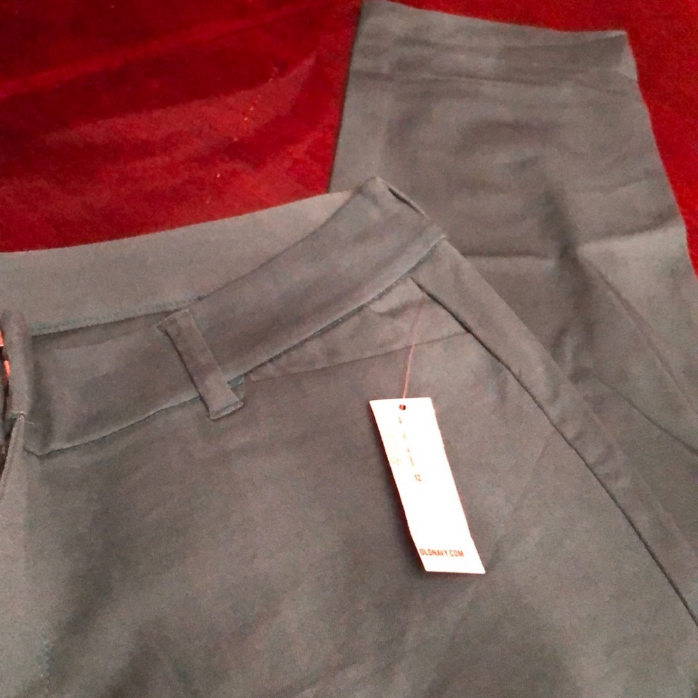 Bright green straight leg chino type pants